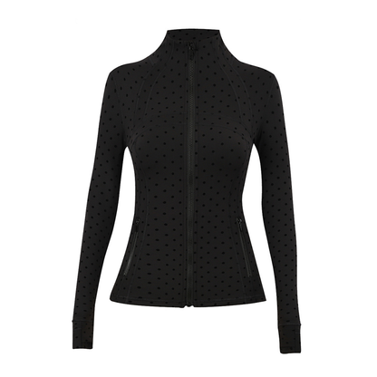Lululemon Define Jacket（Polka Dot Flocked Black）