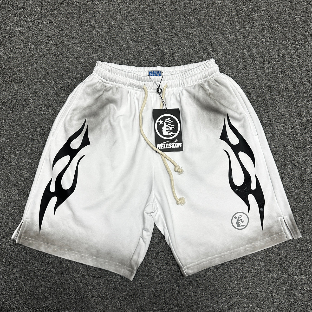 Hellstar Studios "Washed Flame" Fleece Sweat Shorts