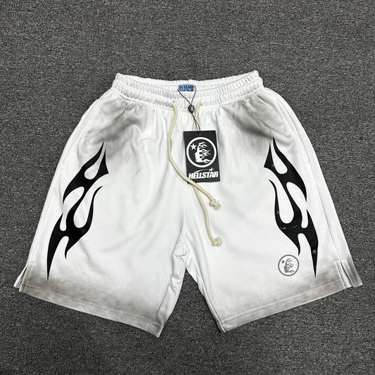 Hellstar Studios "Washed Flame" Fleece Sweat Shorts