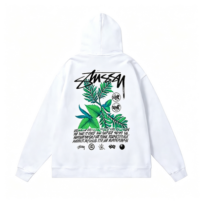 Stüssy Leaf / Botanical Graphic Hoodie