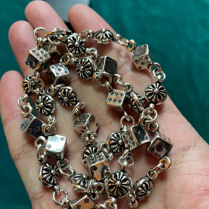 Dice & Cross Ball Wallet Chain