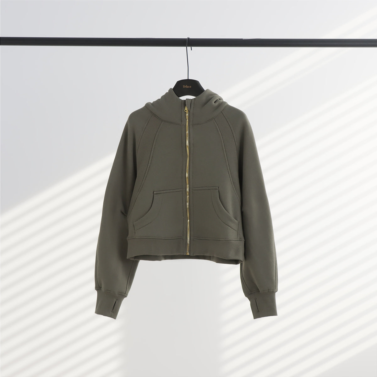 Lululemon Scuba Oversized Full-Zip Hoodie（Gold Zipper)