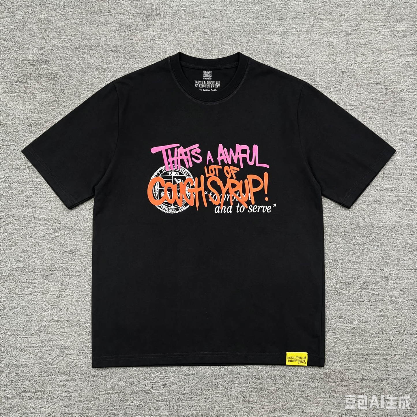 That's A Awful Lot Of Cough Syrup Cartoon Graphic T-Shirt
