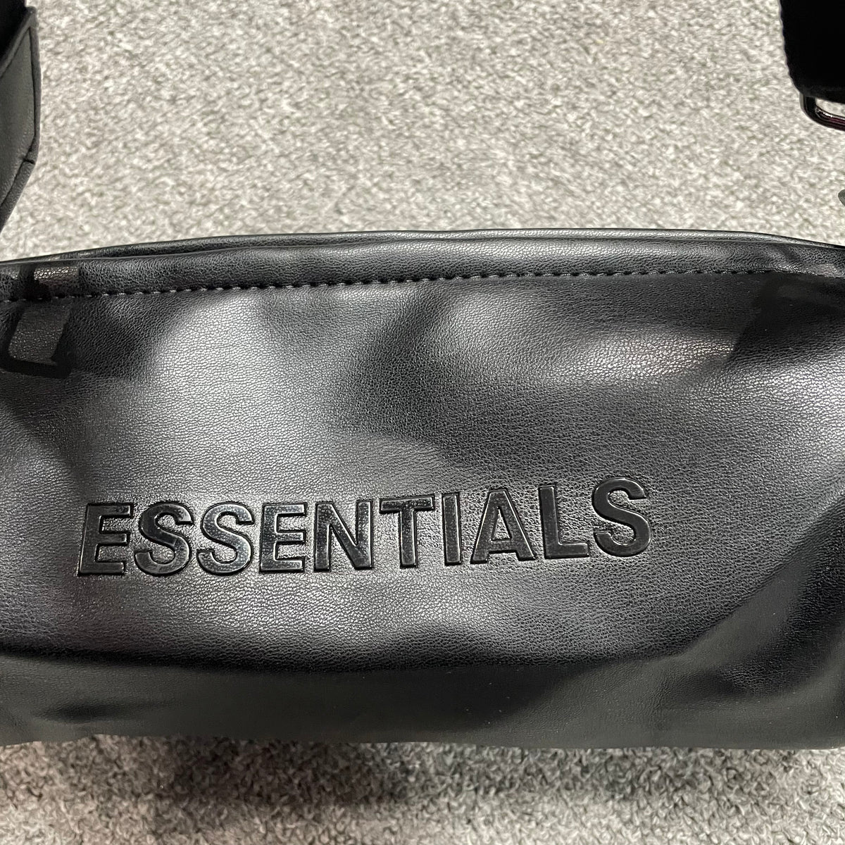 Fear of God Essentials Waterproof Matte PU Mini Barrel Bag
