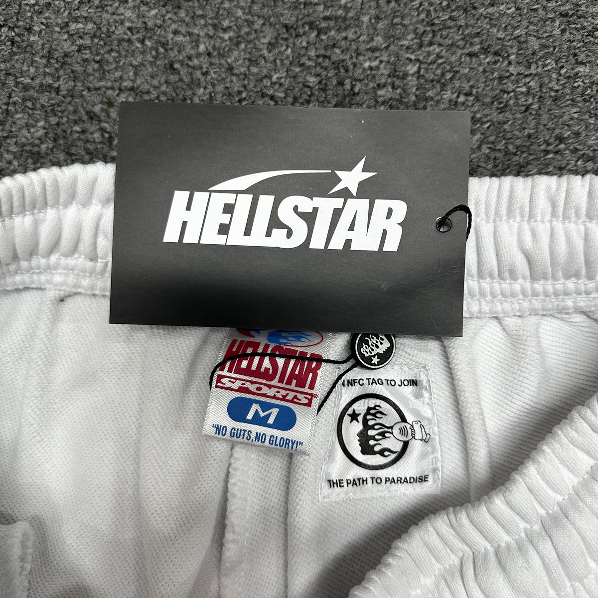 Hellstar Studios "Washed Flame" Fleece Sweat Shorts