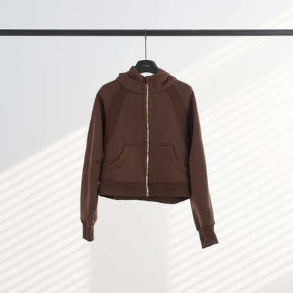 Lululemon Scuba Oversized Full-Zip Hoodie（Gold Zipper)