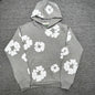 Denim Tears Cotton Wreath Hoodie Grey front view