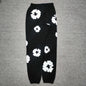 Denim Tears Cotton Wreath Sweatpants Black front view
