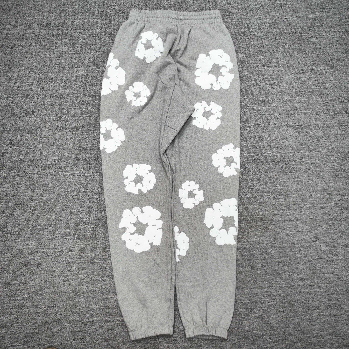 Denim Tears Cotton Wreath Sweatpants Heather Grey front view