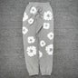 Denim Tears Cotton Wreath Sweatpants Heather Grey front view
