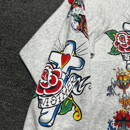 We Are Righteous "Risen King" Cropped Zip-Up Hoodie