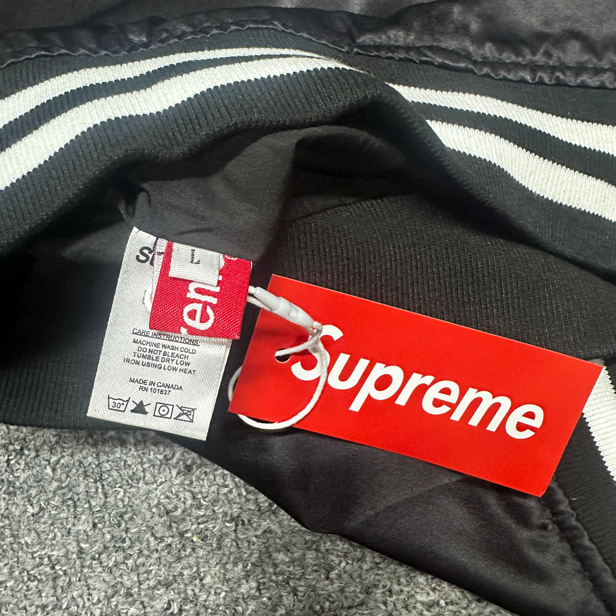 Supreme / Champion Satin Varsity Jacket