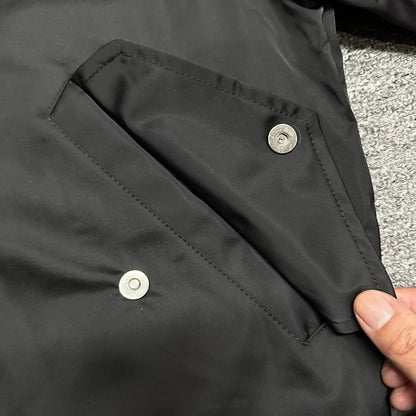 Supreme Satin Appliqué Zip Up Hooded Sweatshirt
