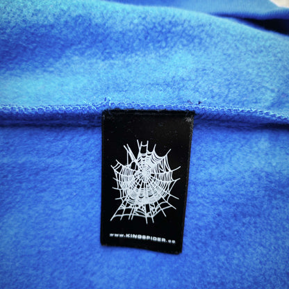 Sp5der Logo Hoodie Blue neck label and size tag detail
Sp5der Logo Hoodie Blue care label and washing instruction detail