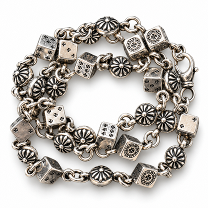 Dice & Cross Ball Wallet Chain