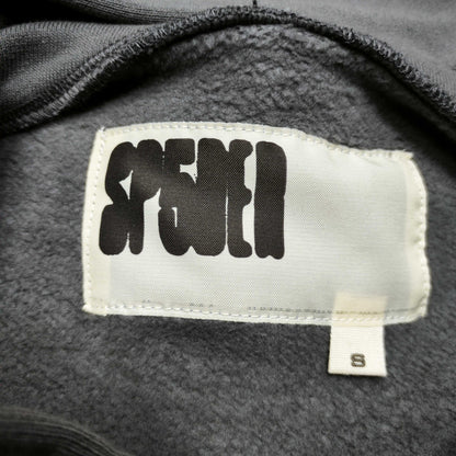 Sp5der Punk V2 Hoodie Slate Grey neck label and size tag detail
Sp5der Punk V2 Hoodie Slate Grey care label and washing instruction detail