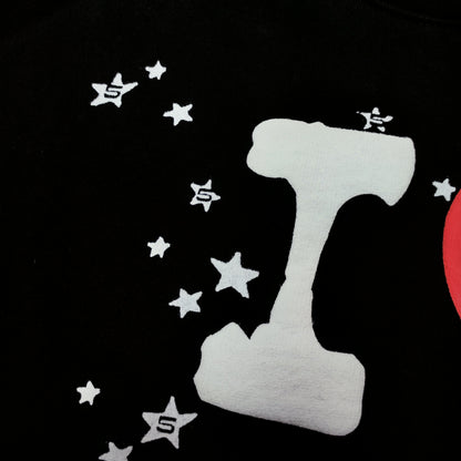 Sp5der I Heart SP5 Souvenir Hoodie in Black