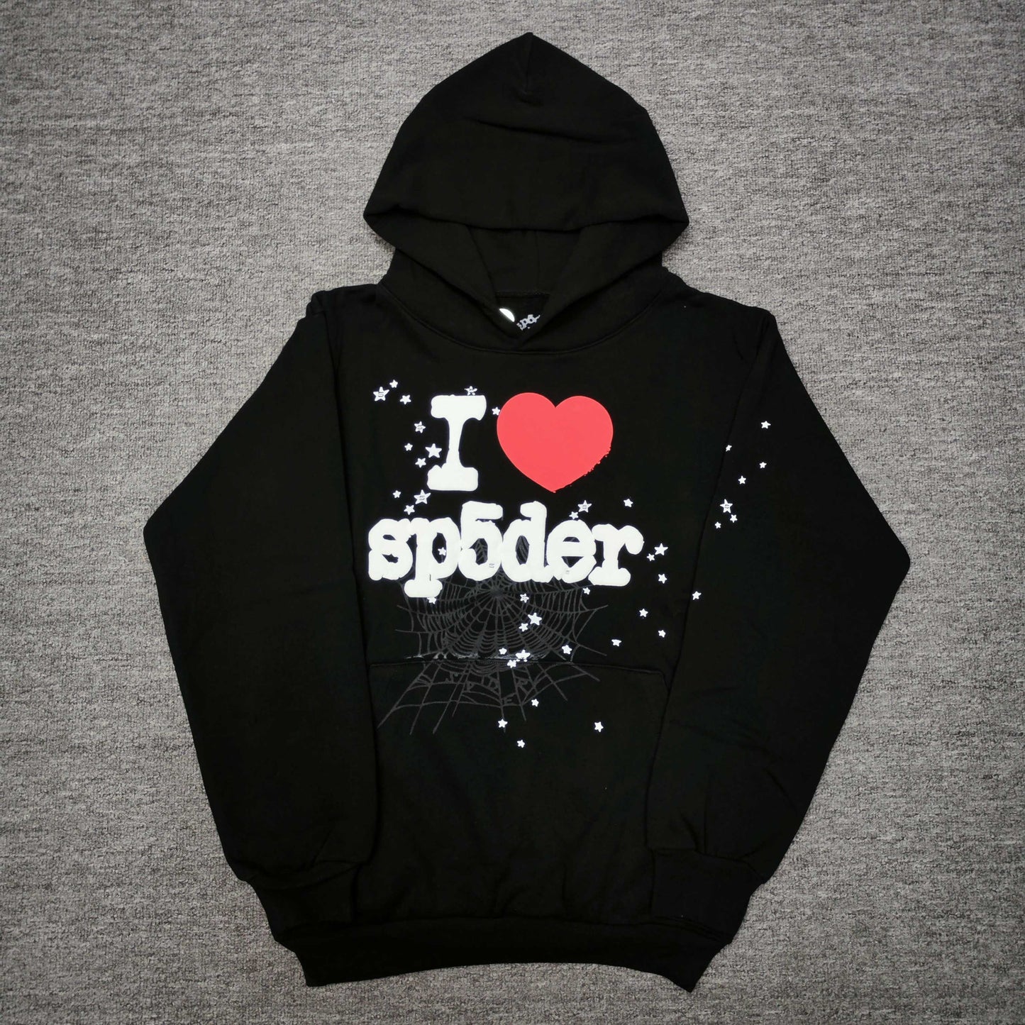 Sp5der I Heart SP5 Souvenir Hoodie in Black