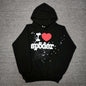 Sp5der I Heart SP5 Souvenir Hoodie in Black