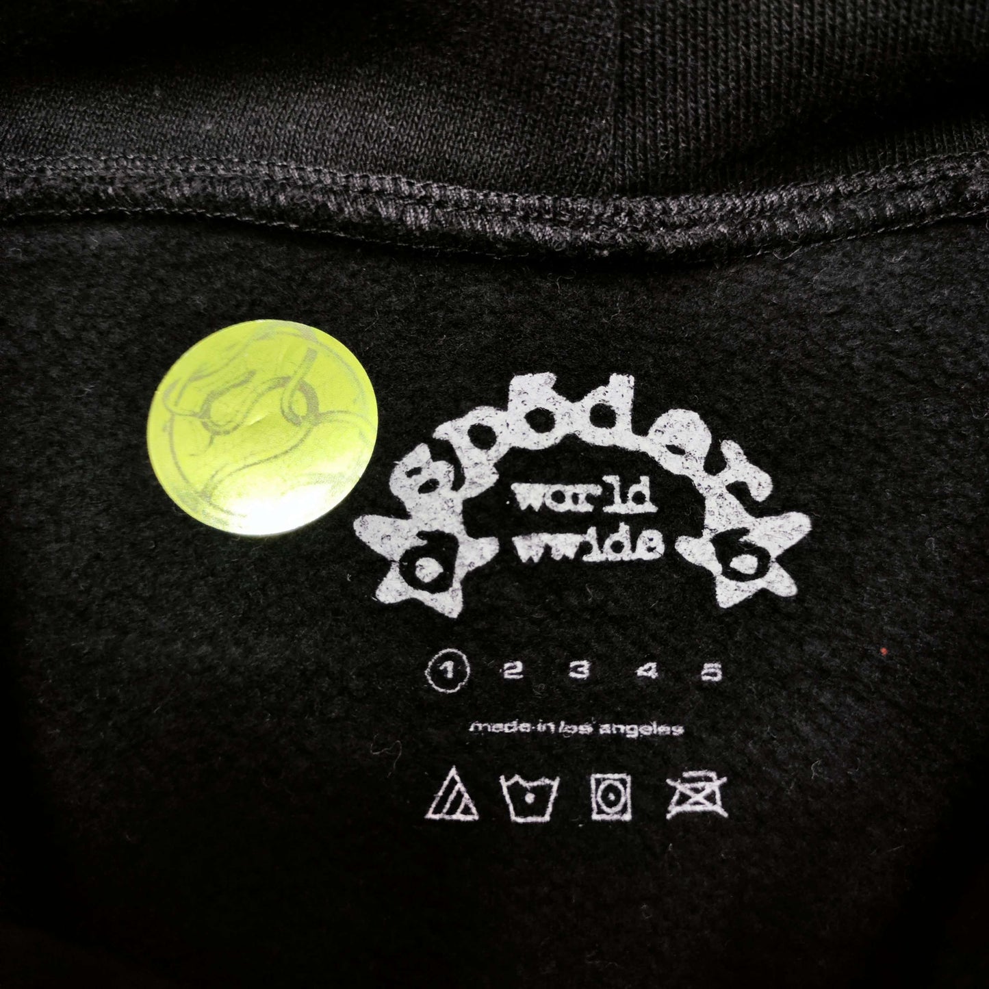 Sp5der I Heart SP5 Souvenir Hoodie in Black