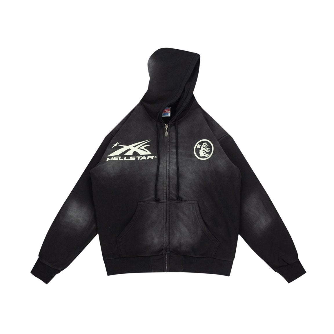 Hellstar Studios "HS Logo" Full Zip-Up Hoodie