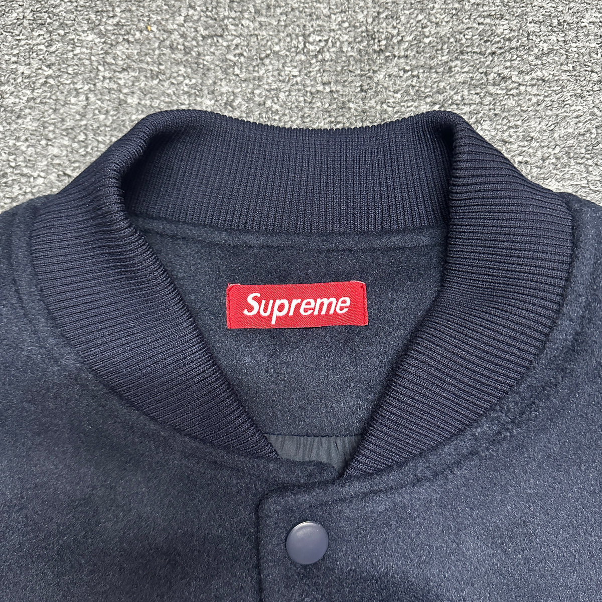 Supreme Big Logo Chenille Varsity Jacket