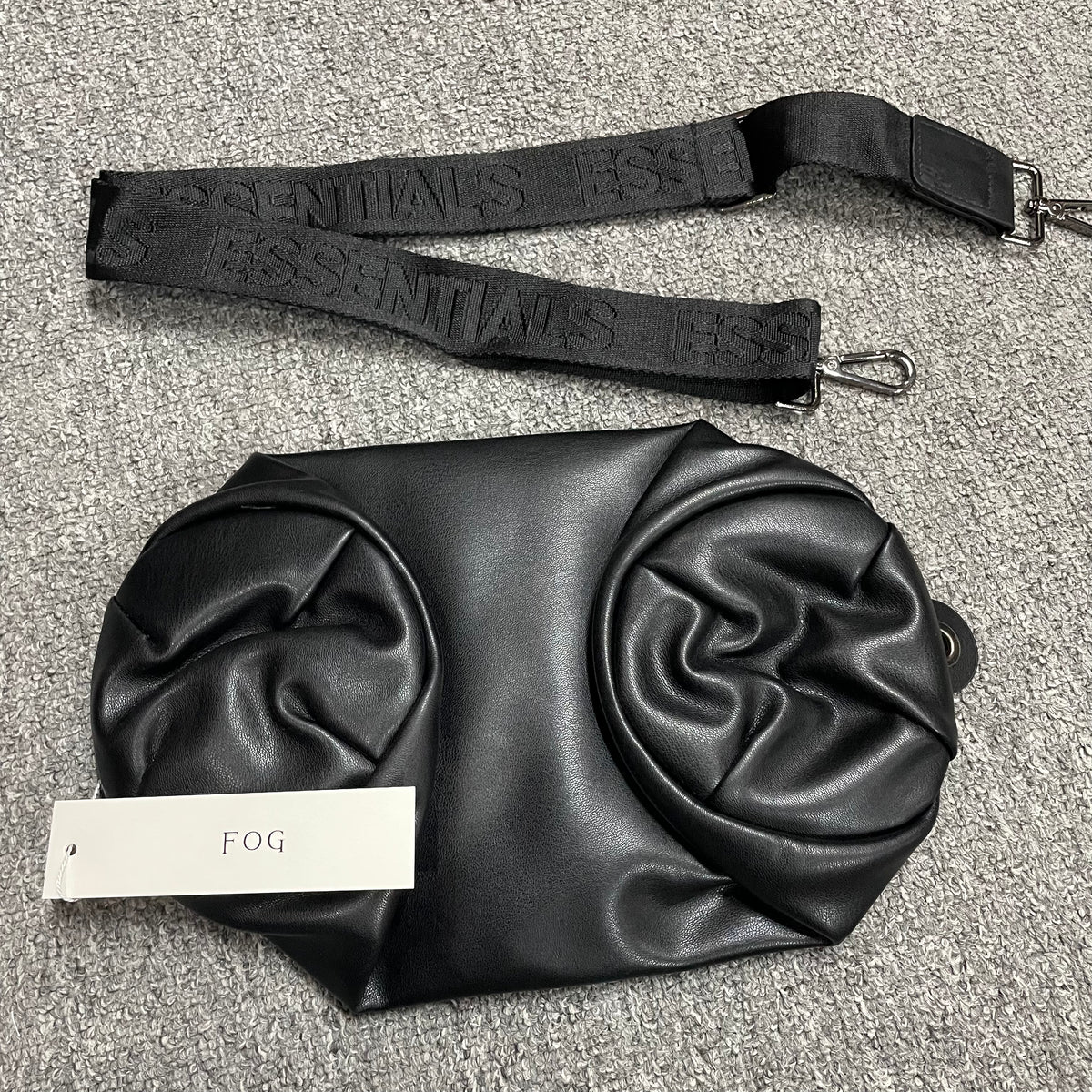 Fear of God Essentials Waterproof Matte PU Mini Barrel Bag