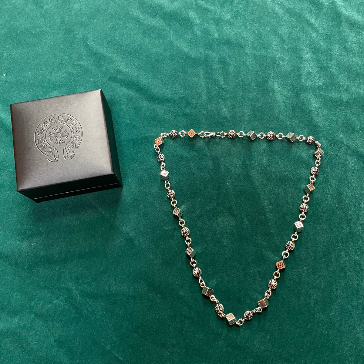 Dice & Cross Ball Wallet Chain