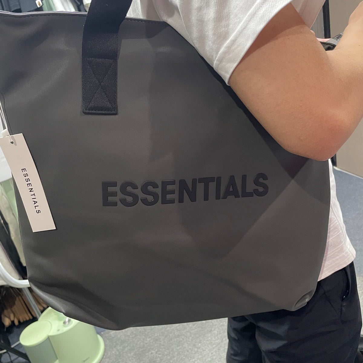 Fear of God Essentials Waterproof Matte PU Tote Bag