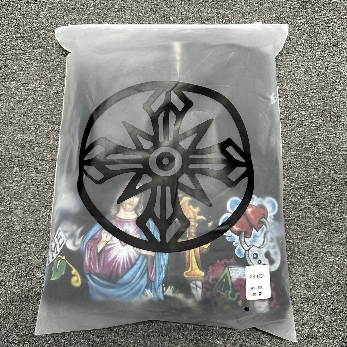 We Are Righteous "Risen King" Cropped Zip-Up Hoodie