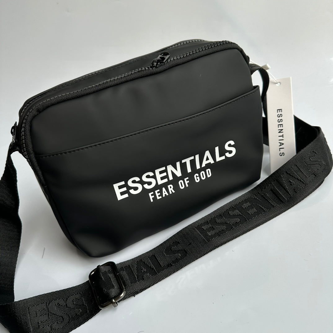 Fear of God Essentials Matte/Waterproof Camera Crossbody Bag with Screen-Printed Logo