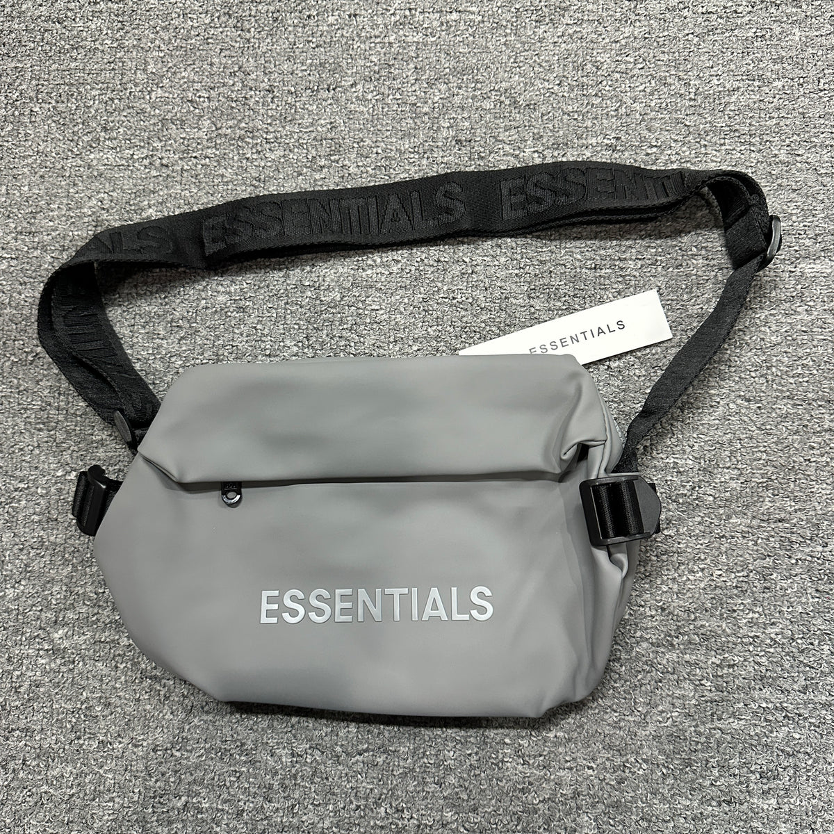 Fear of God Essentials Waterproof Matte PU Messenger Bag
