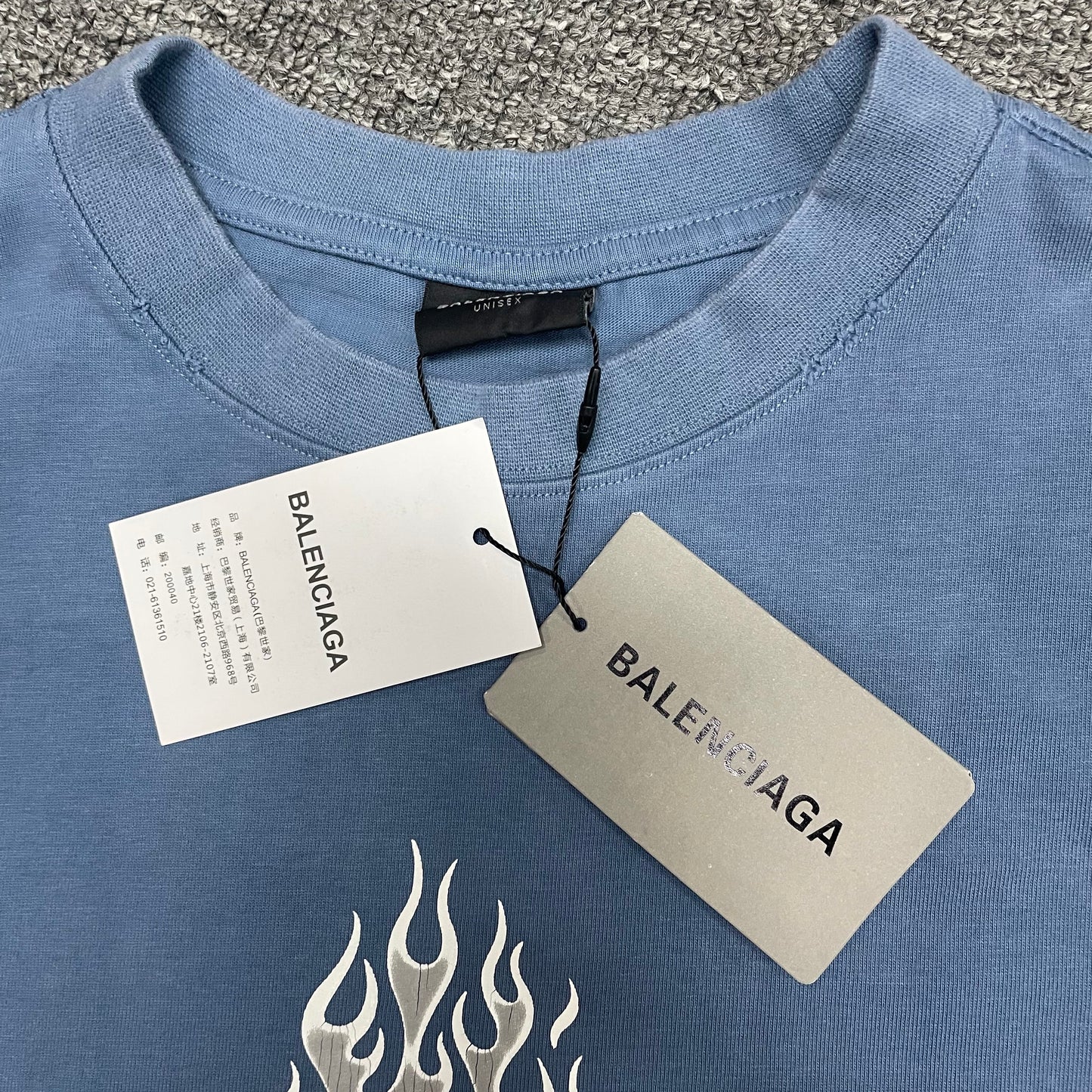 Balenciaga Flame Logo T-Shirt