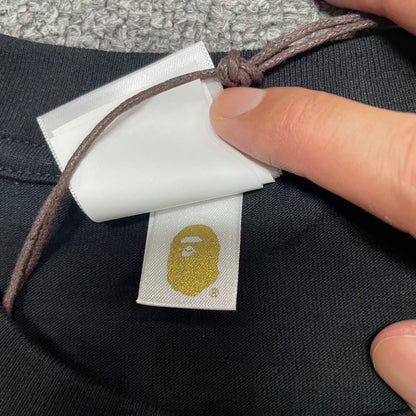 BAPE Crew neck T-shirt and woven neck label detail