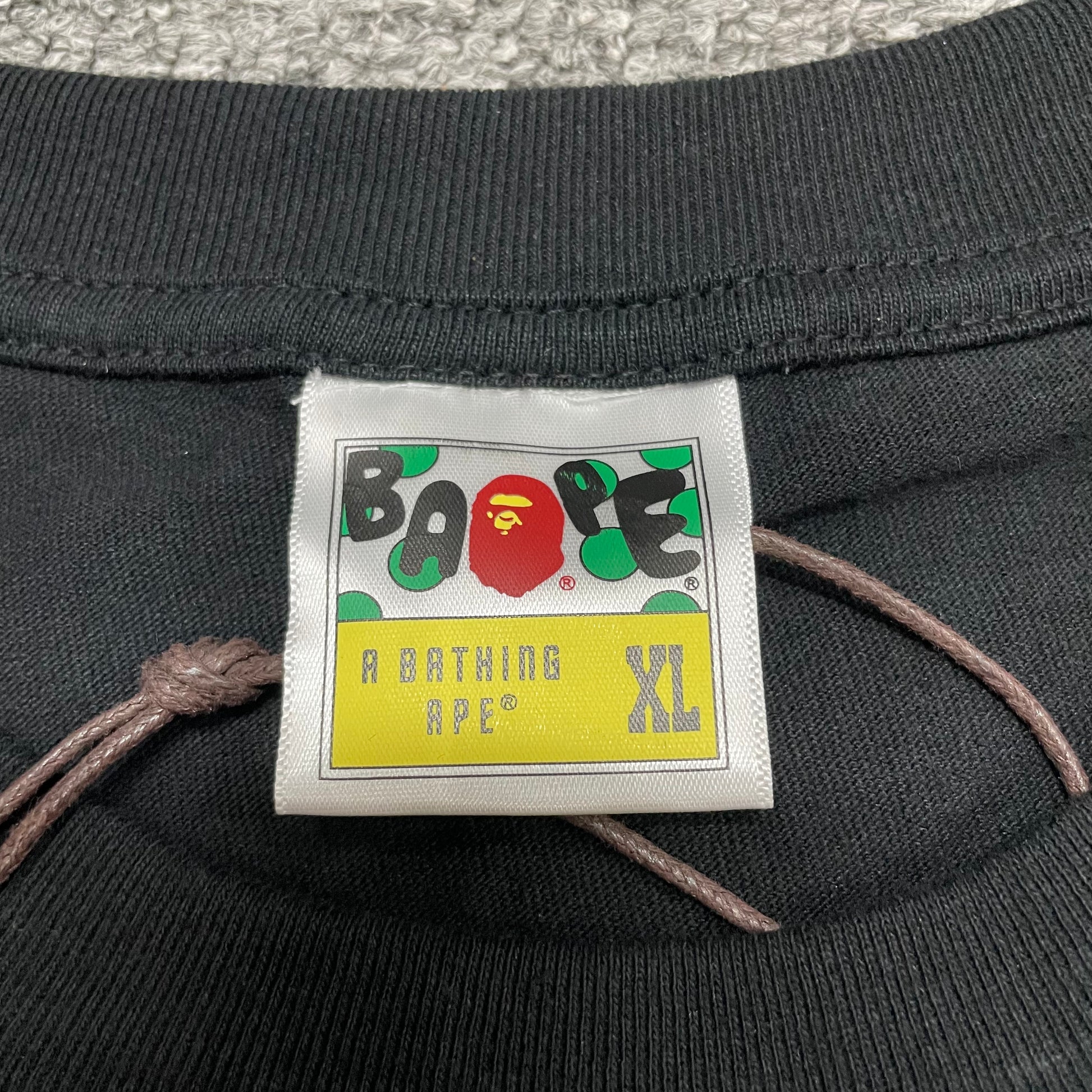 BAPE Relaxed fit T-shirt crew neckline and woven neck label