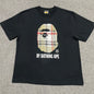 BAPE Black check plaid Ape Head graphic T-shirt front view