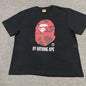 BAPE Black red camo Ape Head graphic T-shirt front view