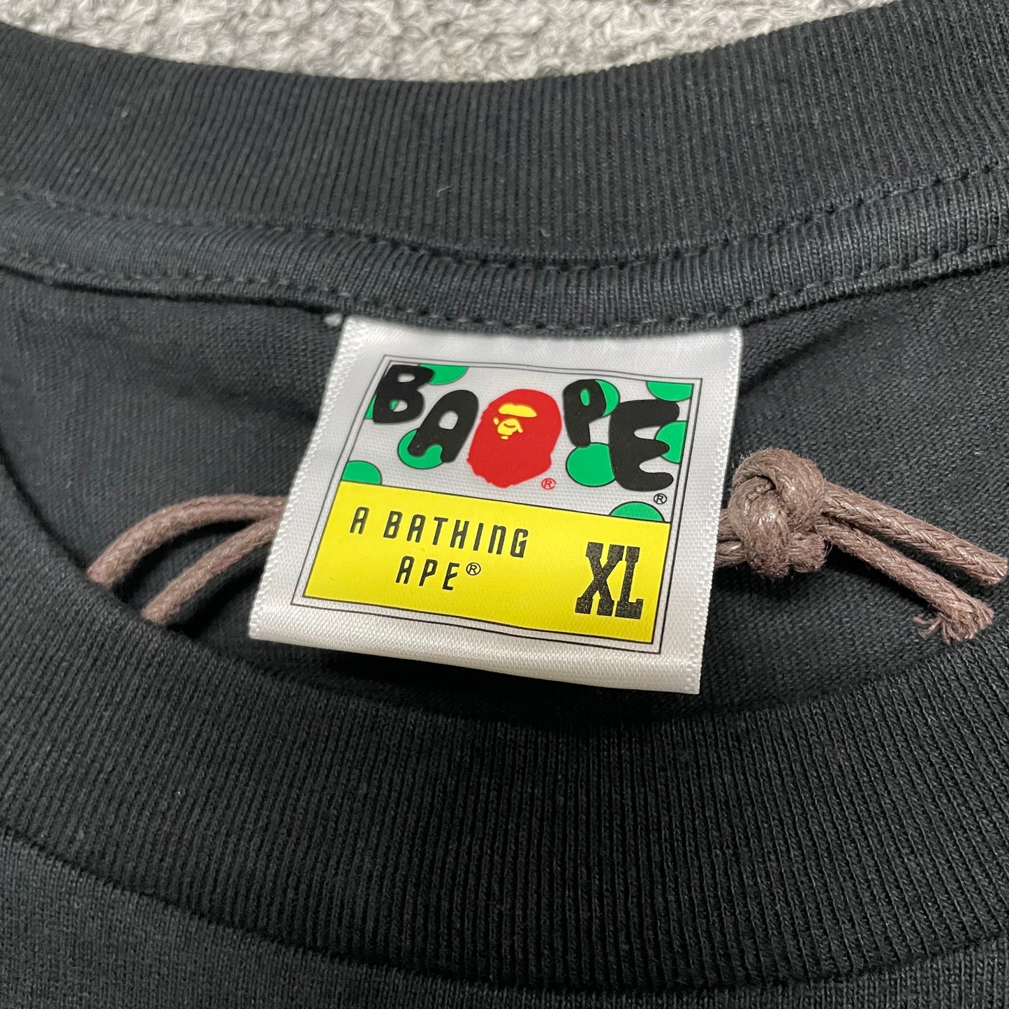 BAPE Graphic T-shirt crew neckline and woven neck label detail