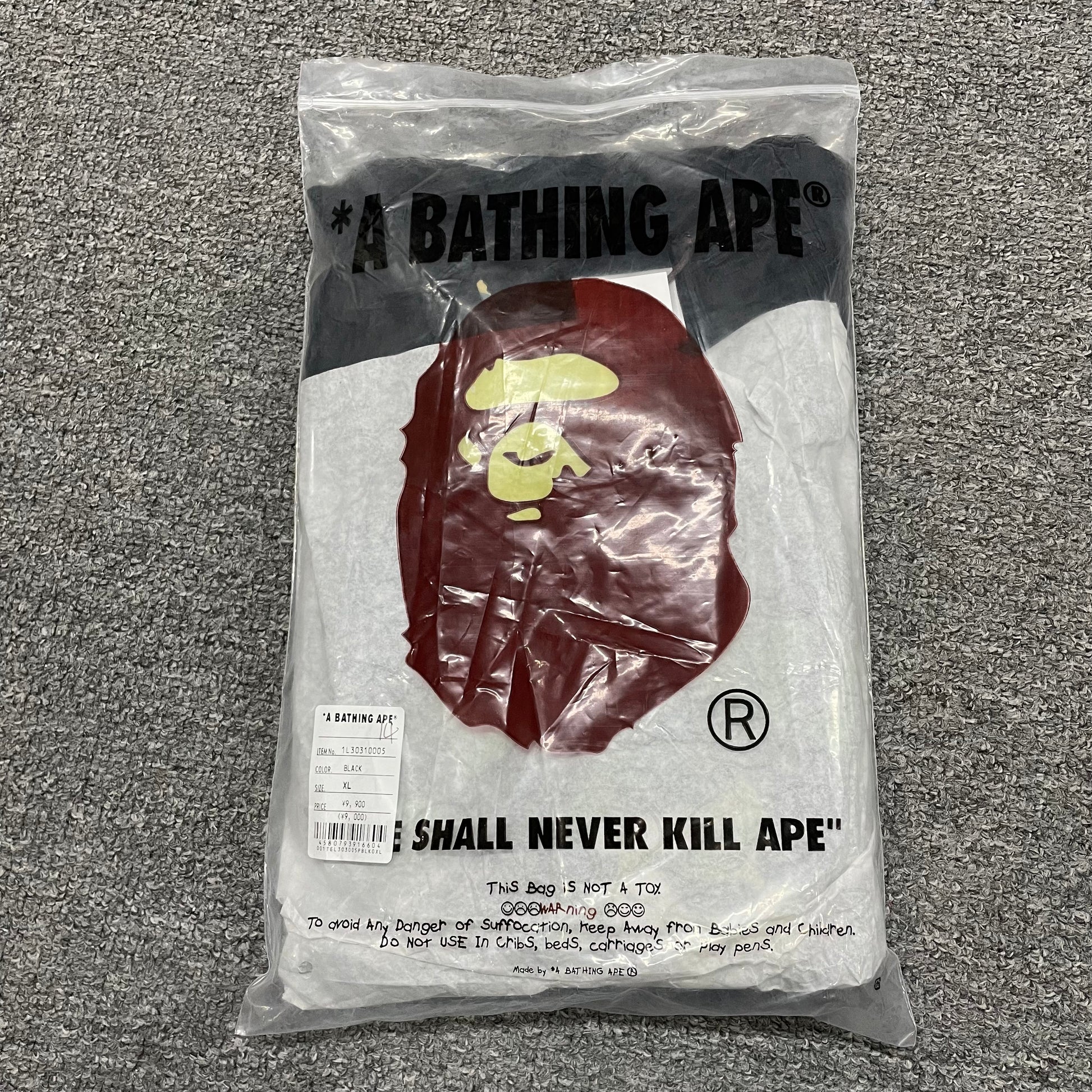 BAPE Individually packed wholesale graphic T-shirt in polybag