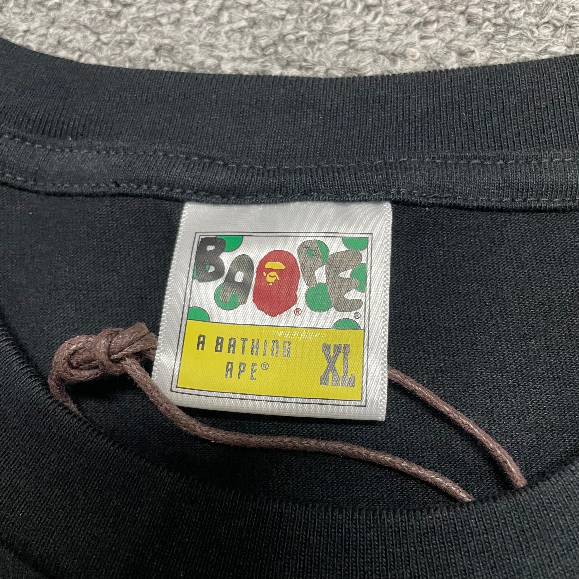 BAPE Graphic T-shirt crew neckline and woven neck label detail