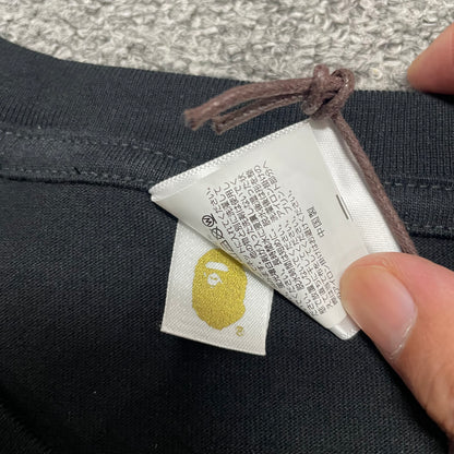 BAPE Streetwear graphic T-shirt gold label detail