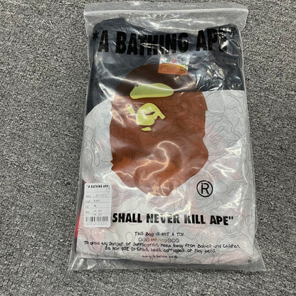 Black BAPE Color Camo Big Ape Head T-shirt with retail packaging bag