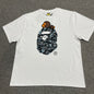 White BAPE Baby Milo Ape Head graphic T-shirt front view