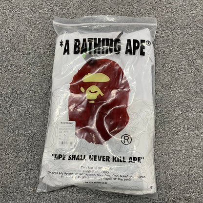 White BAPE Baby Milo Ape Head T-shirt with retail packaging bag