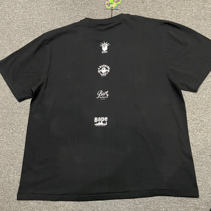 Back view of black BAPE US Ape Head STA T-shirt
