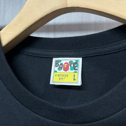 Cotton graphic T-shirt crew neckline and woven label detail