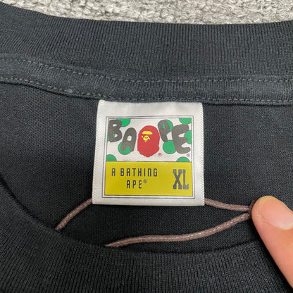 BAPE Crew neck T-shirt and woven neck label detail