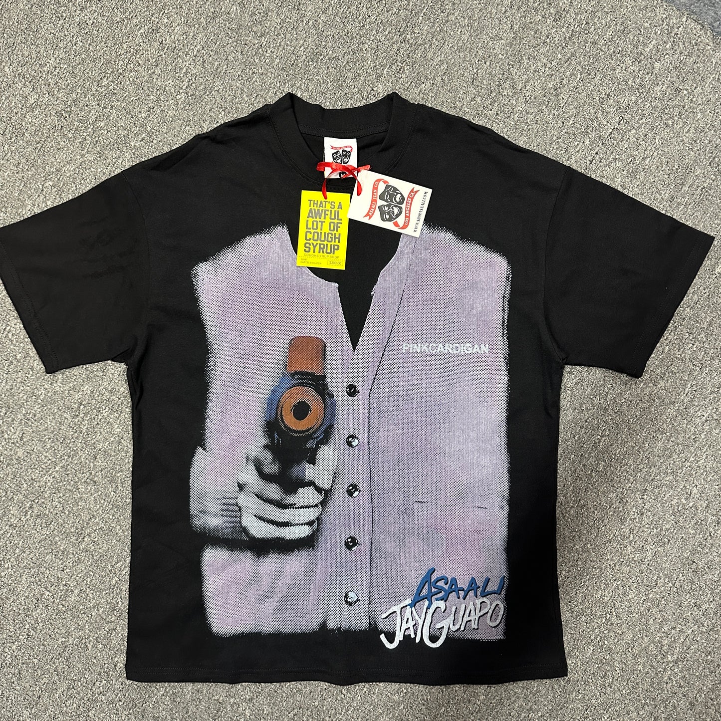 The Asaali x Jay Guapo "Pink Cardigan" T-Shirt