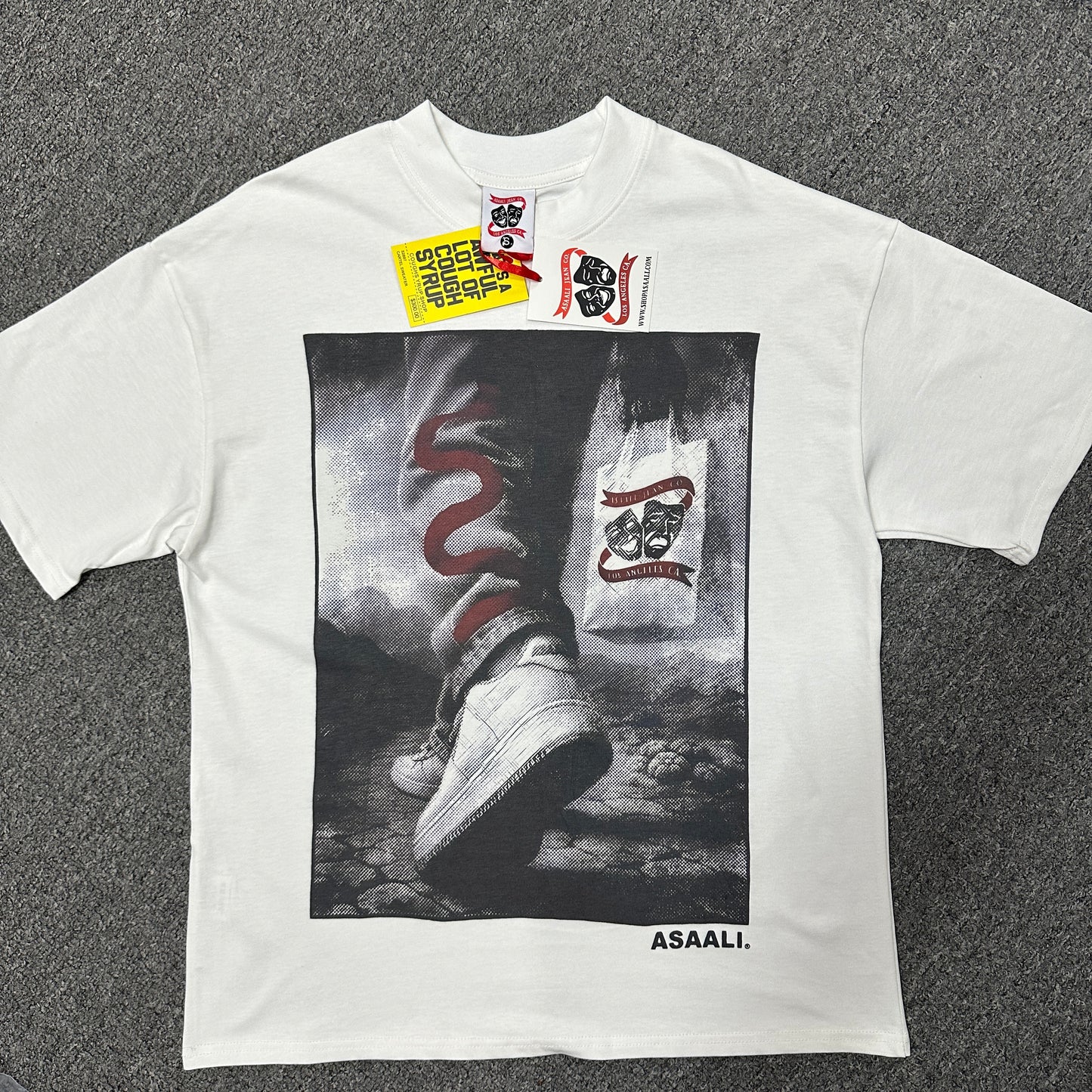 The Asaali x That's A Awful Lot Of Cough Syrup Walking T-Shirt