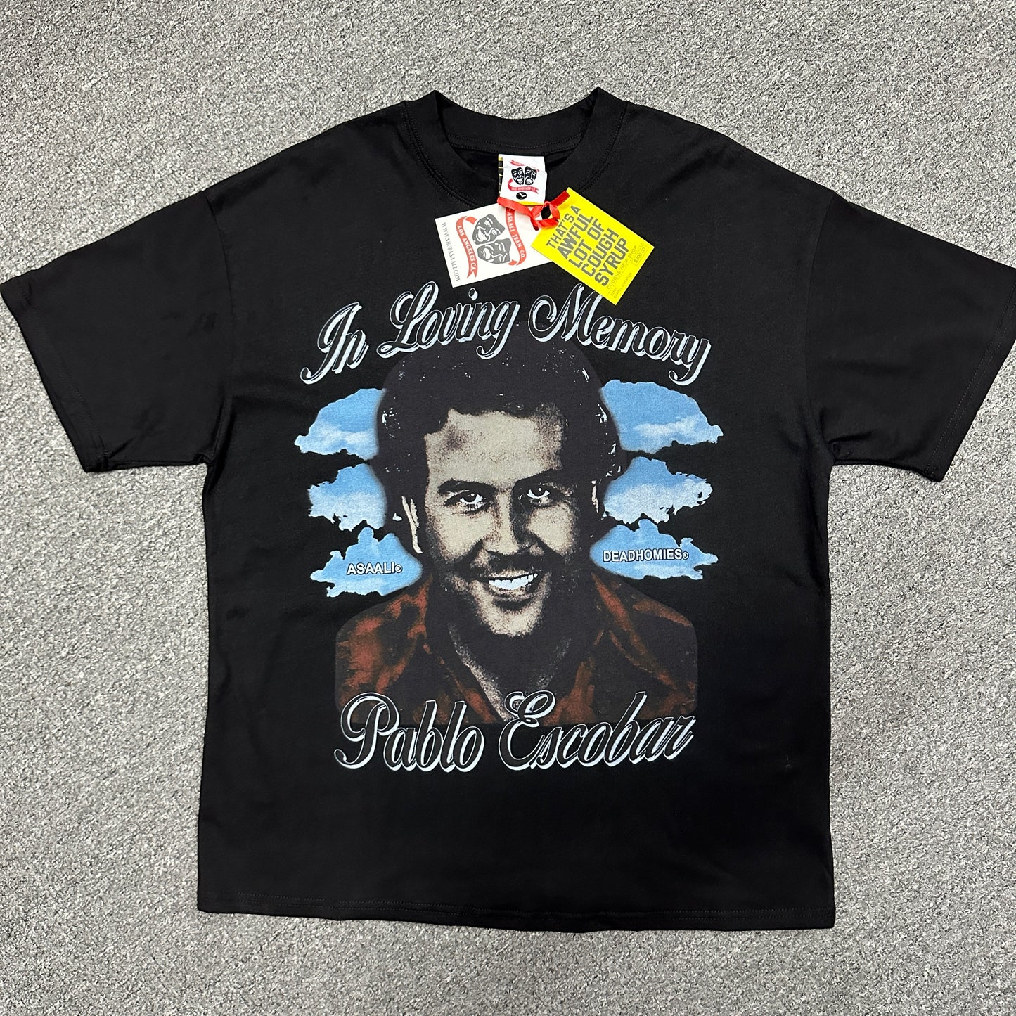 The Asaali x That's A Awful Lot Of Cough Syrup Pablo Escobar T-Shirt